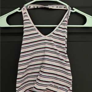 hollister striped halter top